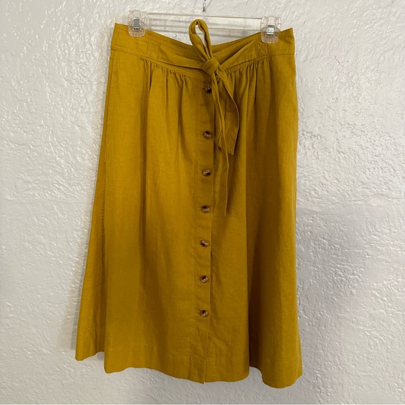Madewell Paliside Midi Linen Skirt - Picture 6 of 12